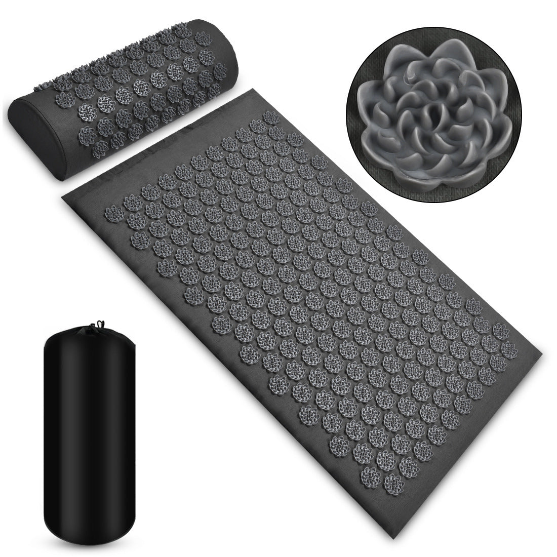 Relax & Unwind: Acupressure Massage Mat & Pillow Set