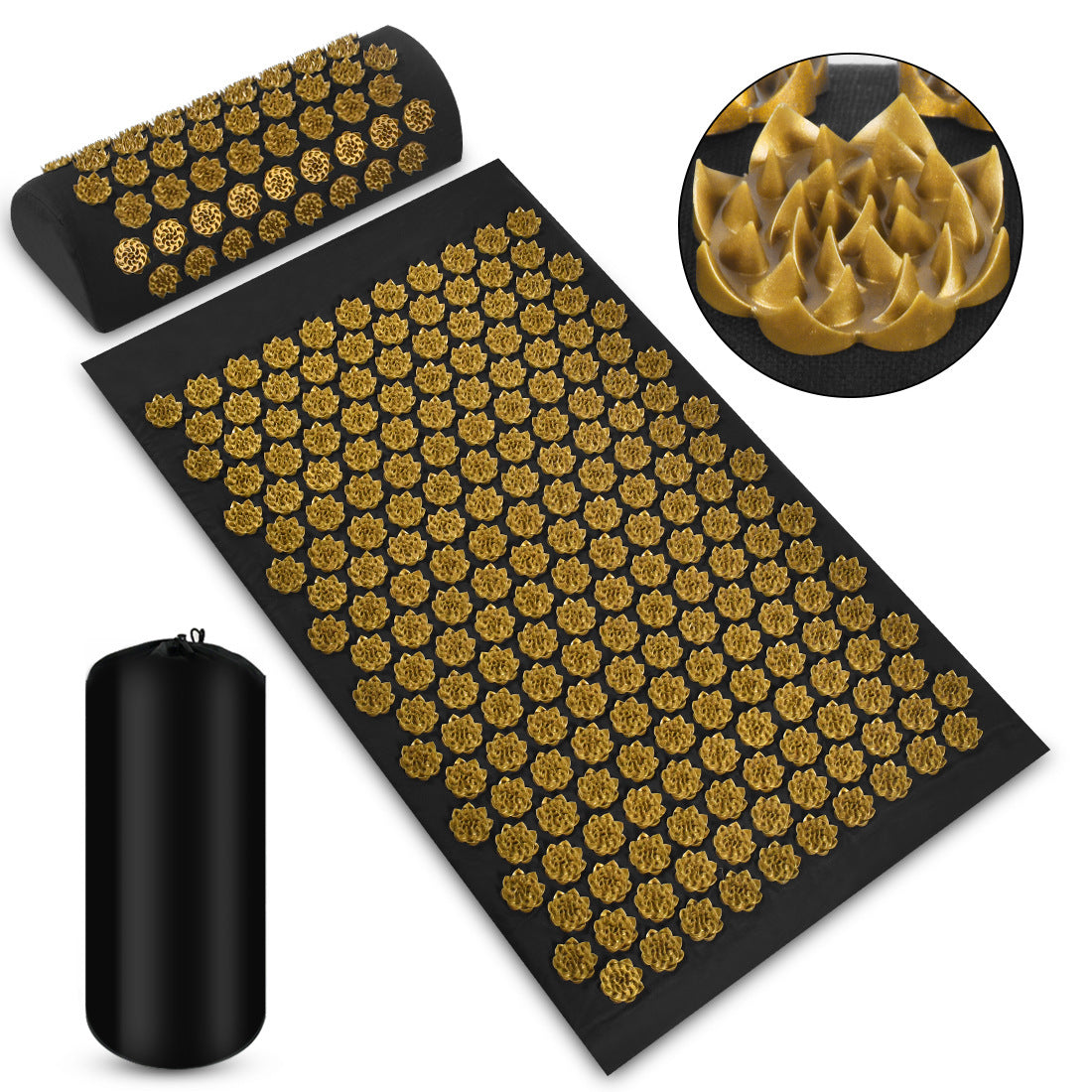 Relax & Unwind: Acupressure Massage Mat & Pillow Set