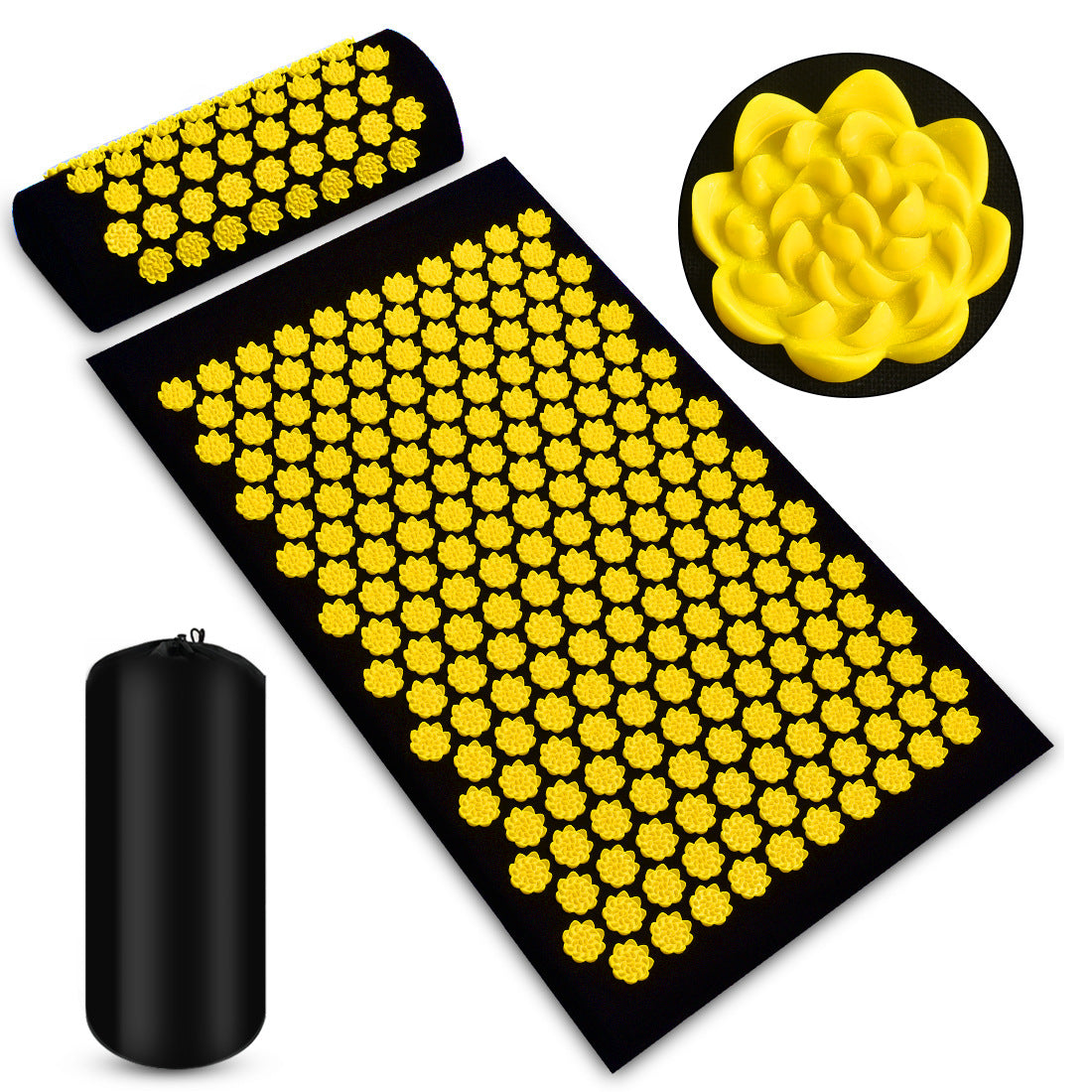 Relax & Unwind: Acupressure Massage Mat & Pillow Set