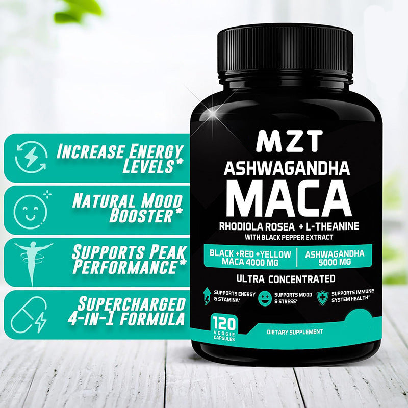 Ashwagandha + Maca – Natural Energy and Stress Support Daily