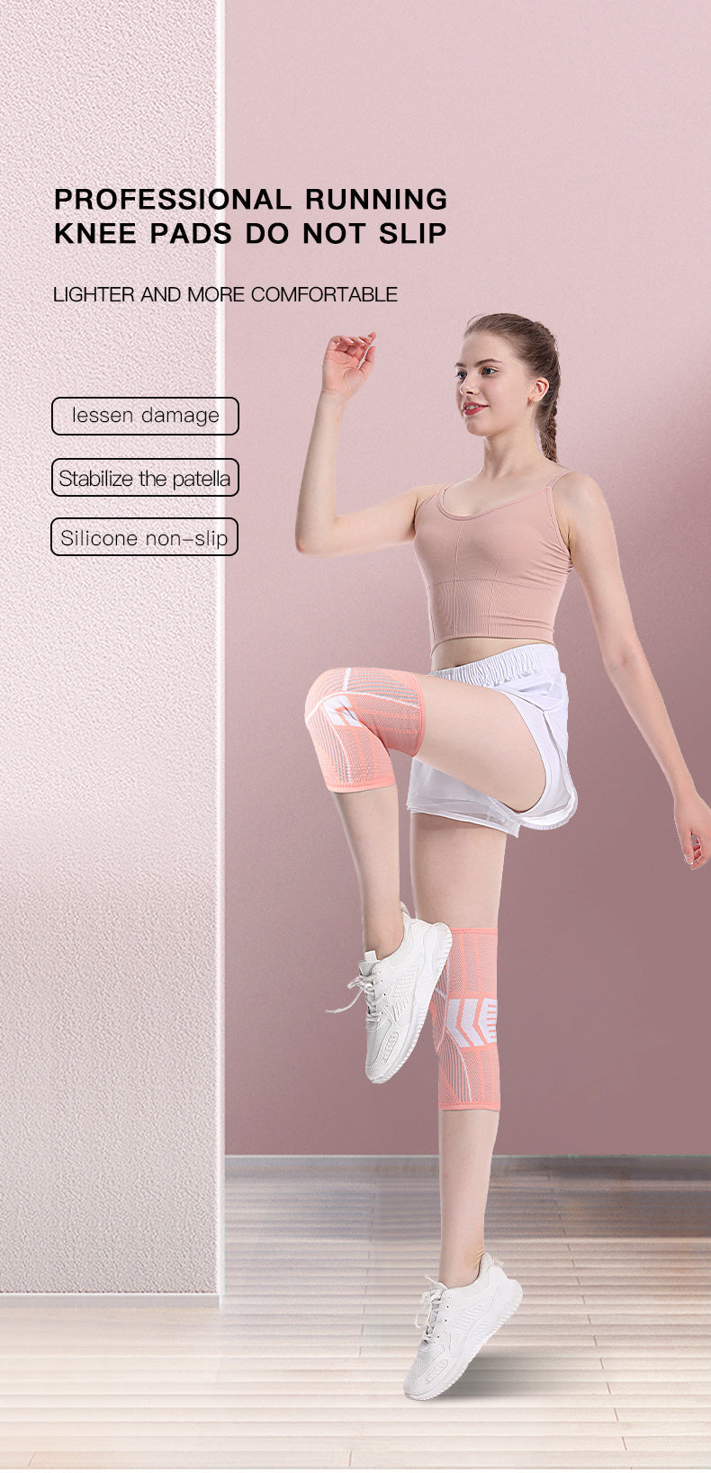 Knee Compression Sleeves for Pain Relief & Support